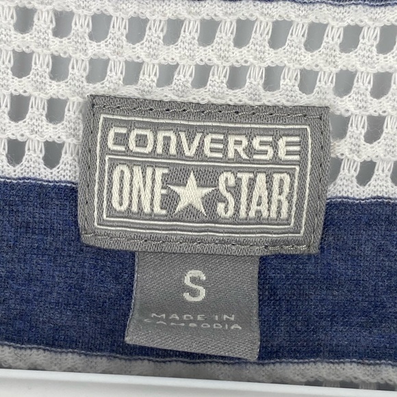 Converse Striped Eyelet Top S - Picture 2 of 4